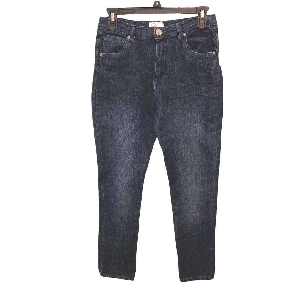 Copper Denim Girls Jeans Size 14 Waist 28" Inseam 27.5" Dark Blue Jeans